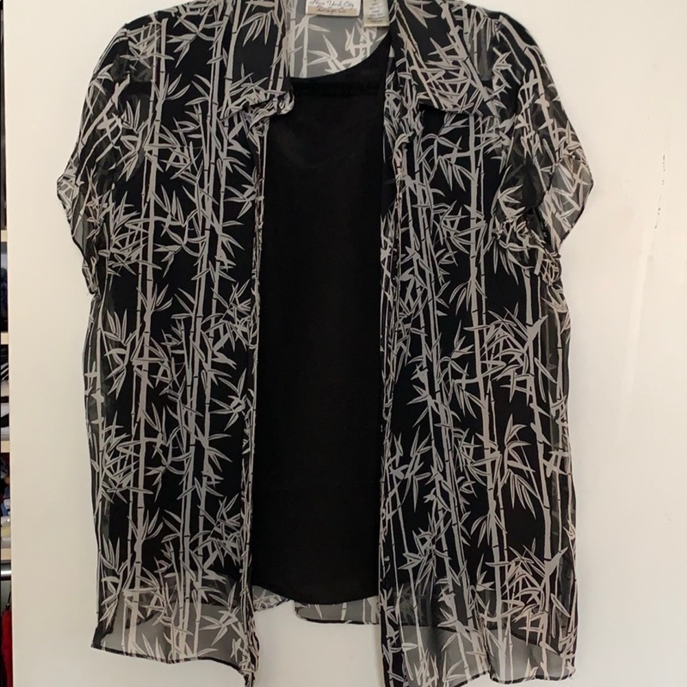 Silk blouse.